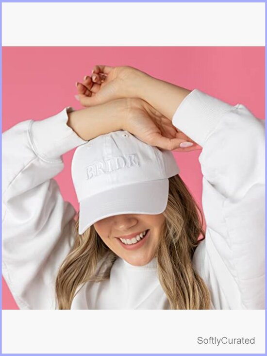Bride Baseball Cap for Bachelorette Parties, Bridal Shower, Beach main image 3